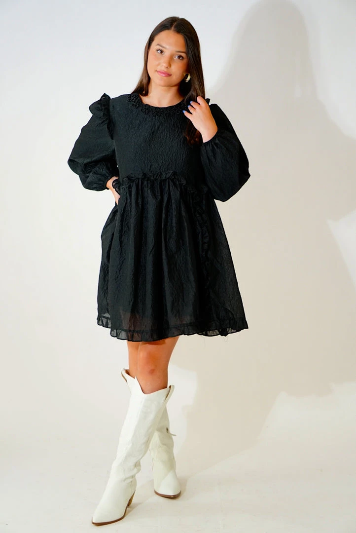 Au Darling Precision Ruffle Mini Dress Clothing