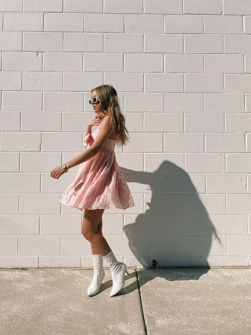 Au Darling Pink Love Babydoll Dress Clothing