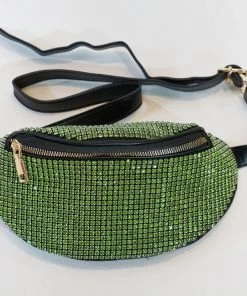 Au Darling Green Rhinestone Fanny Pack Accessories