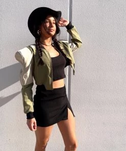 Au Darling Clothing Kendall Cropped Shoulder Pad Jacket