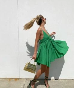 Au Darling Clothing Fairy Green Mini Dress