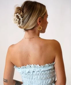 Au Darling Pearl Heart Clip