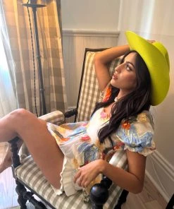 Sister Jane Jacquard Postcard Scalloped Top Clothing