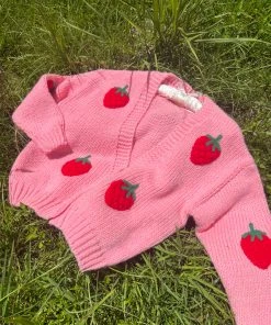 Au Darling Daydreaming Strawberry Sweater Clothing