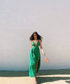 Au Darling Clothing Emerald Green Maxi Dress