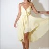 Au Darling Andie Yellow Midi Dress Clothing