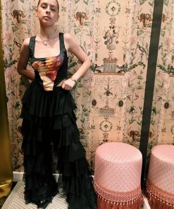 Au Darling Clothing Black Ruffle Tulle Pants