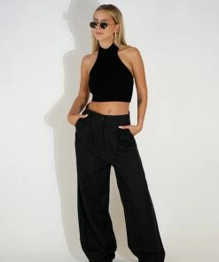 Au Darling Cindy Black Relaxed Pant
