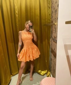 Au Darling Clothing Apricot Mini Dress