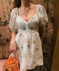 For Love And Lemons Clothing Yolanda Puff Sleeve Mini Dress