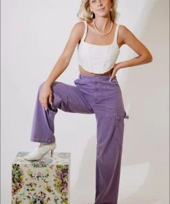 Au Darling Grapejuice Cargo Pants Clothing
