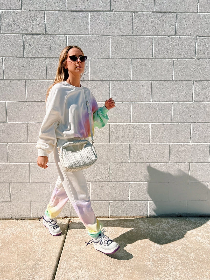 Au Darling Rainbow Sweatsuit Top Clothing