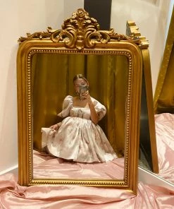 Selkie Bleached Peach Venus Puff Dress Clothing