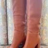 Au Darling Cognac Knee High Boots
