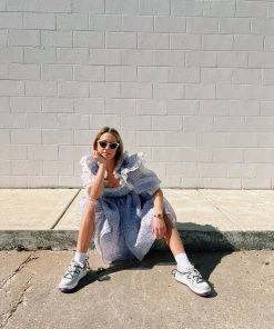 Selkie Clothing The Chateau Rose Sugarfrill Dress