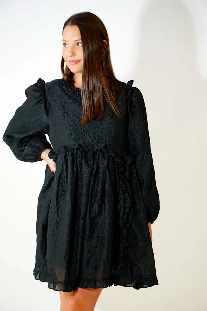 Au Darling Precision Ruffle Mini Dress Clothing