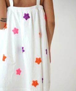 Au Darling White Sequin Star Dress Clothing