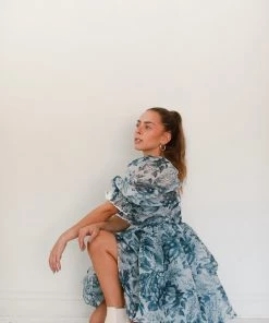 Selkie The Louie Toile Puff Dress Clothing