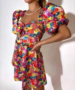 For Love And Lemons Clothing Merrill Puff Sleeve Mini Dress