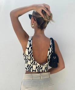 Au Darling Art Deco Print Top