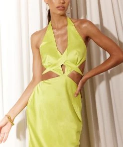 Au Darling Jackpot Green Maxi Dress