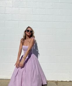 Au Darling Lilac Princess Midi Dress