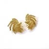 Au Darling Golden Fan Earrings Accessories