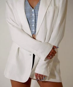 Au Darling Clothing Rue White Suit Blazer
