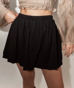 Au Darling Clothing Black Babydoll Mini Skort