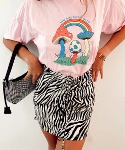 Au Darling Zebra Printed Mini Skirt