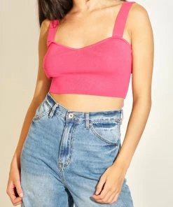 Au Darling Clothing Pink Bow Back Top