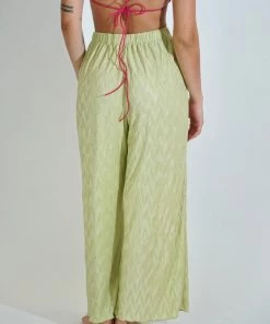 Au Darling Clothing Pastel Green Plisse Set Pant