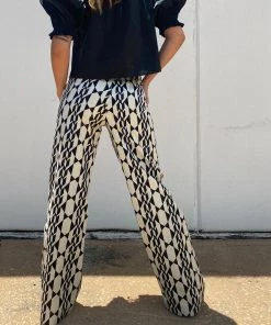 Au Darling Art Deco Print Trousers