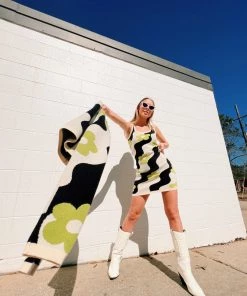 Au Darling Flower Power Knit Dress