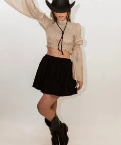 Au Darling Clothing Black Babydoll Mini Skort