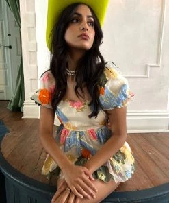 Sister Jane Jacquard Postcard Scalloped Top Clothing