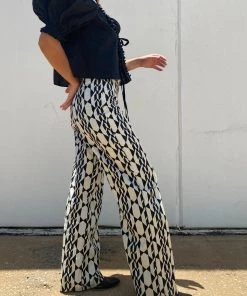 Au Darling Art Deco Print Trousers