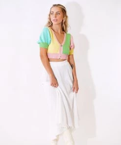 Au Darling Candy Knit Cropped Sweater