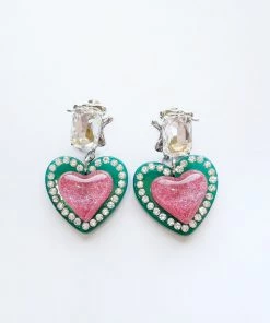 Au Darling Watermelon Heart Earrings Accessories