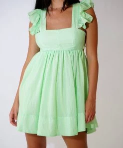 Au Darling Clothing Lime Green Sundress