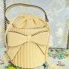 Au Darling Yellow Bow Bucket Bag