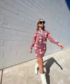 Au Darling Check It Out Set Top Clothing