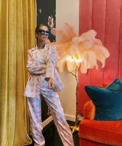 Au Darling Clothing Pretty In Pink Argyle Trousers