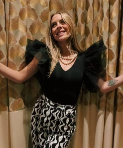 Au Darling Clothing Lovely Tulle Sleeve Tank