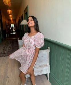 Au Darling Positano Bow Mini Dress