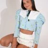 Sister Jane Blue Lemonade Cropped Top