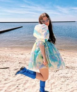 Au Darling Super Blue Metallic Cowgirl Boots Accessories