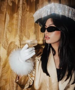 Au Darling Yellow Satin Blazer