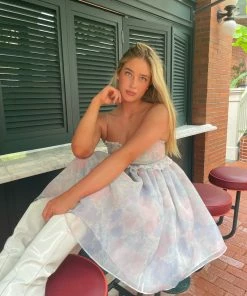 Selkie The Watercolor Rosebud Dress Clothing