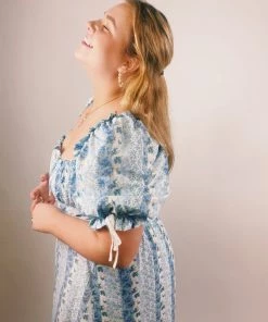 Au Darling Clothing Sophie Blue Babydoll Dress